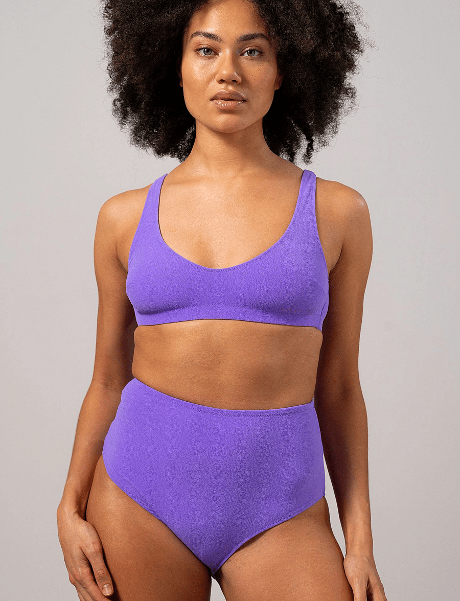 Understatement Underwear - Highwaist Bikini Briefs - high waist bikini bottoms - electric lilac - 5
