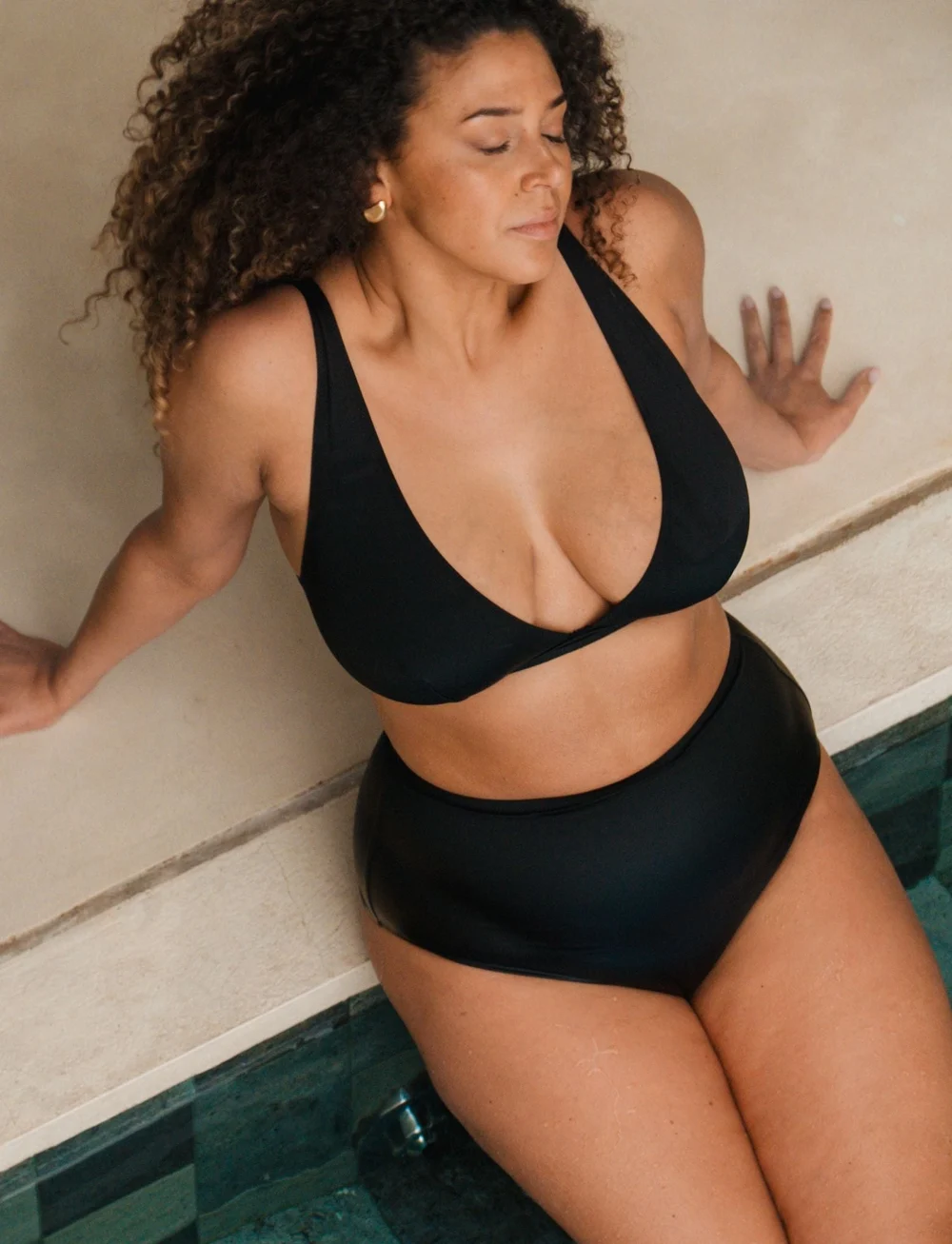 Understatement Underwear - Highwaist Bikini Briefs - bikinihosen mit hoher taille - shiny black - 3