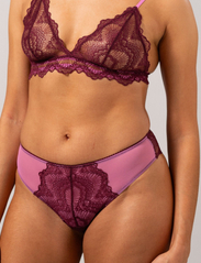 Understatement Underwear - Lace Cheeky - de laveste prisene - burgundy/candy pink - 1