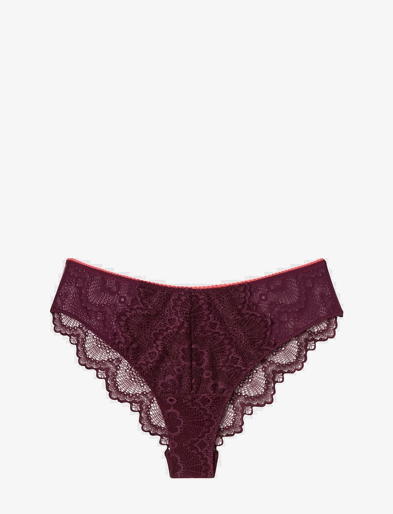 Understatement Underwear - Lace Cheeky - cherry/coral - 1