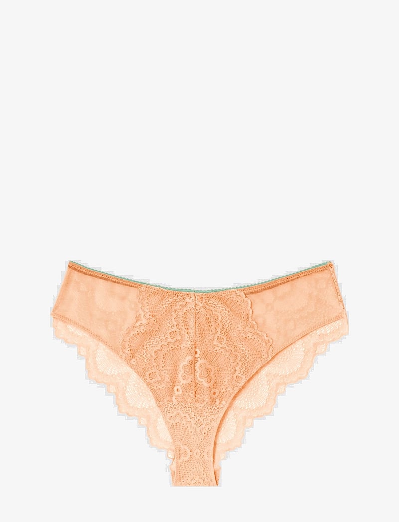 Understatement Underwear - Lace Cheeky - brazilian trusser - peach - 1