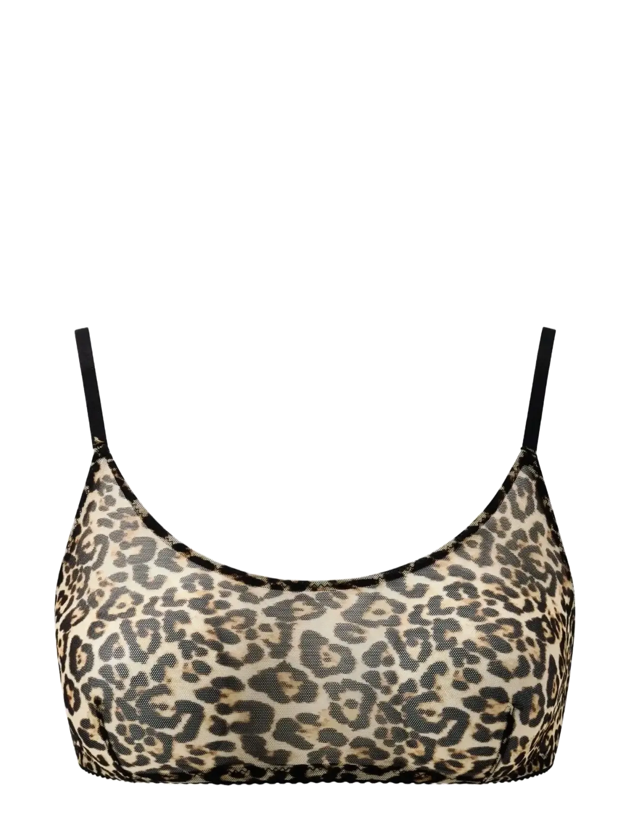 UNDERSTATEMENT Unterwäsche Mesh Scoop Bralette Braun - M - Damen