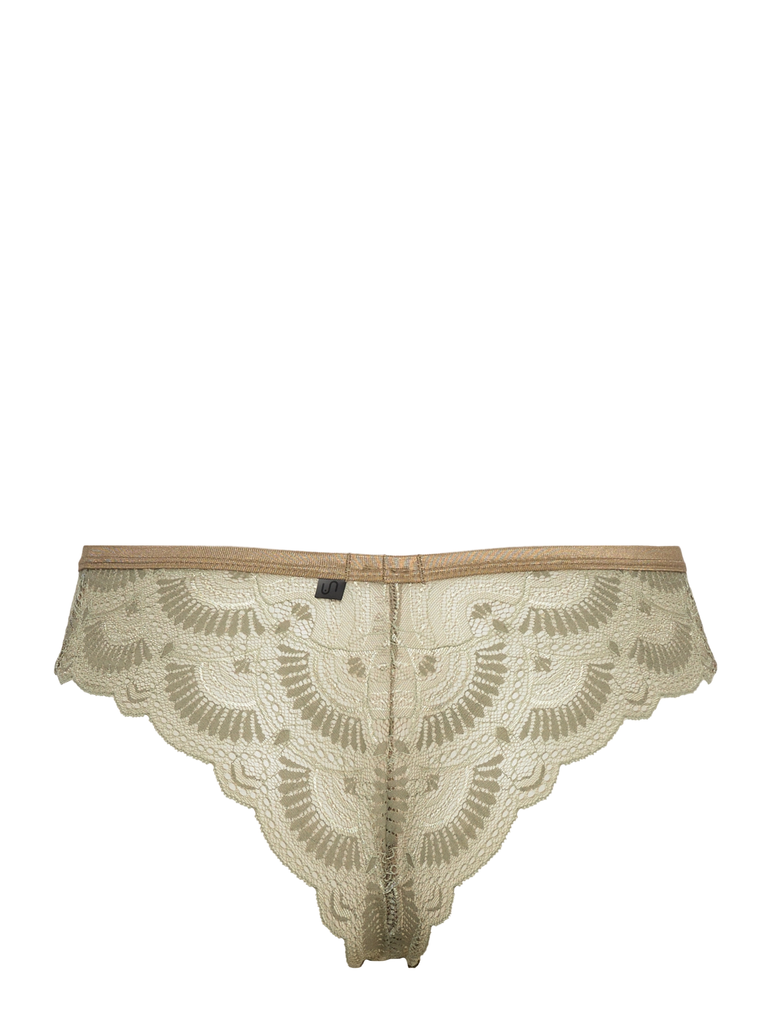 Understatement Underwear - Margareth Lace Cheeky - faded sage - 2