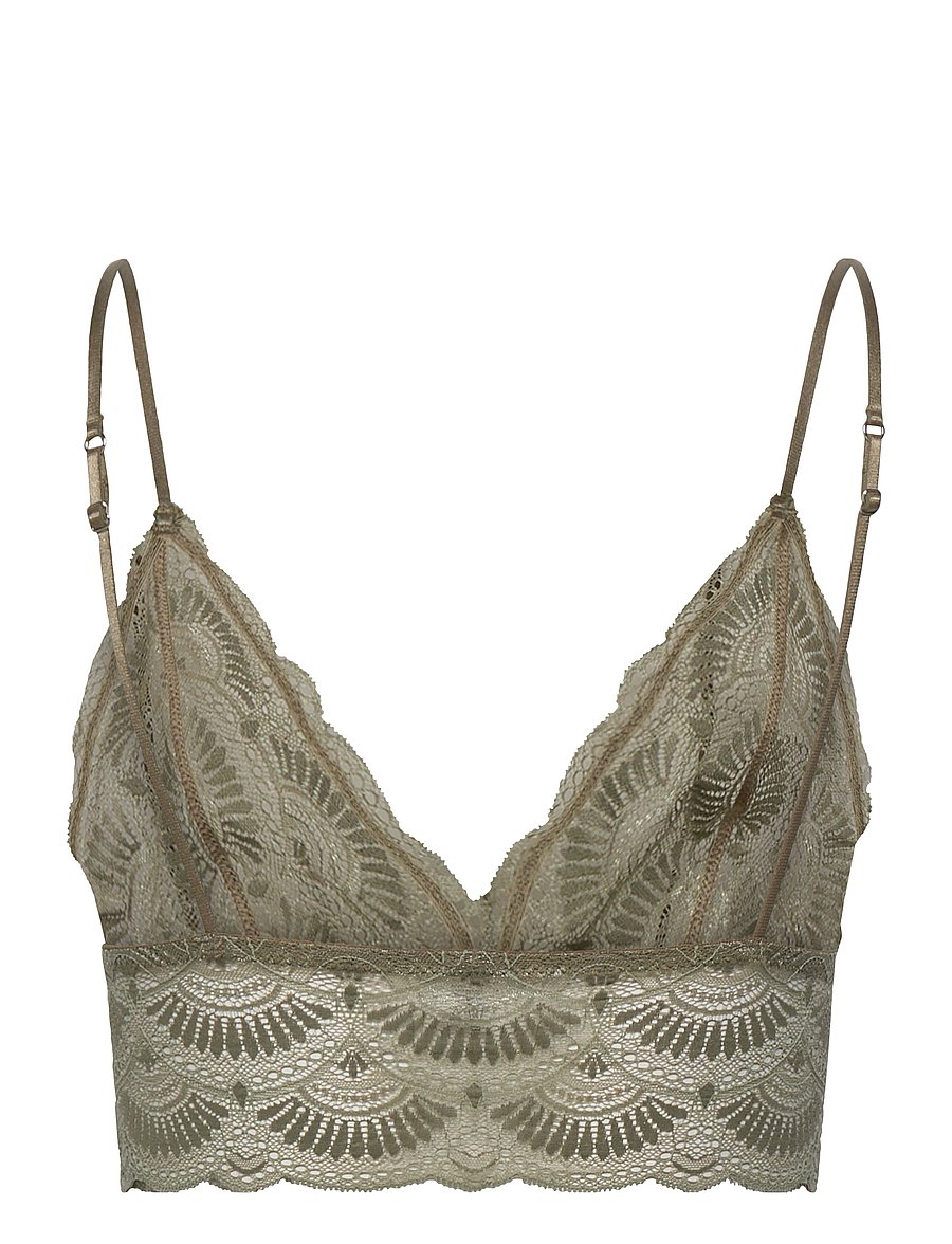 Understatement Underwear - Margareth Lace Bralette Top - faded sage - 1