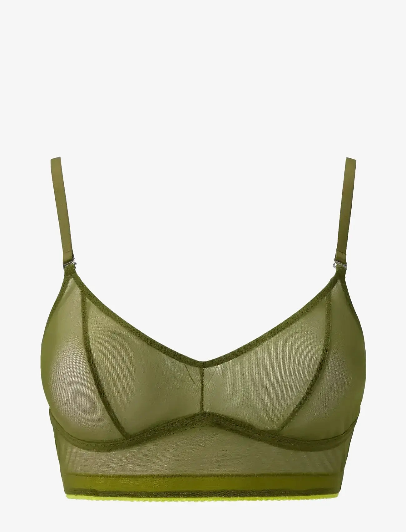 Understatement Underwear - Mesh Balconette - rinnahoidja - olive - 0