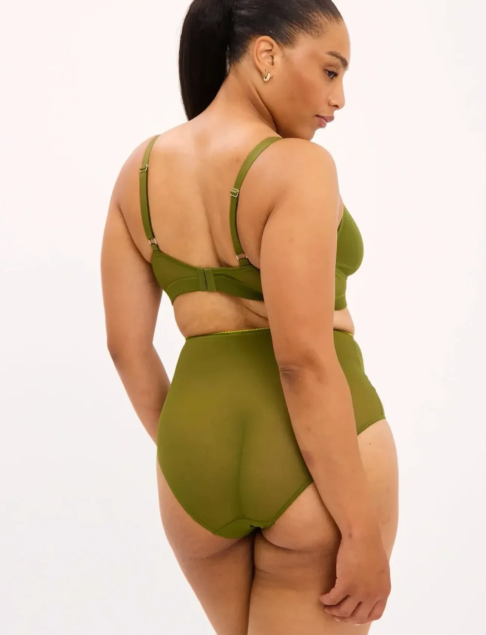 Understatement Underwear - Mesh Support Bra - bralette - olive - 5