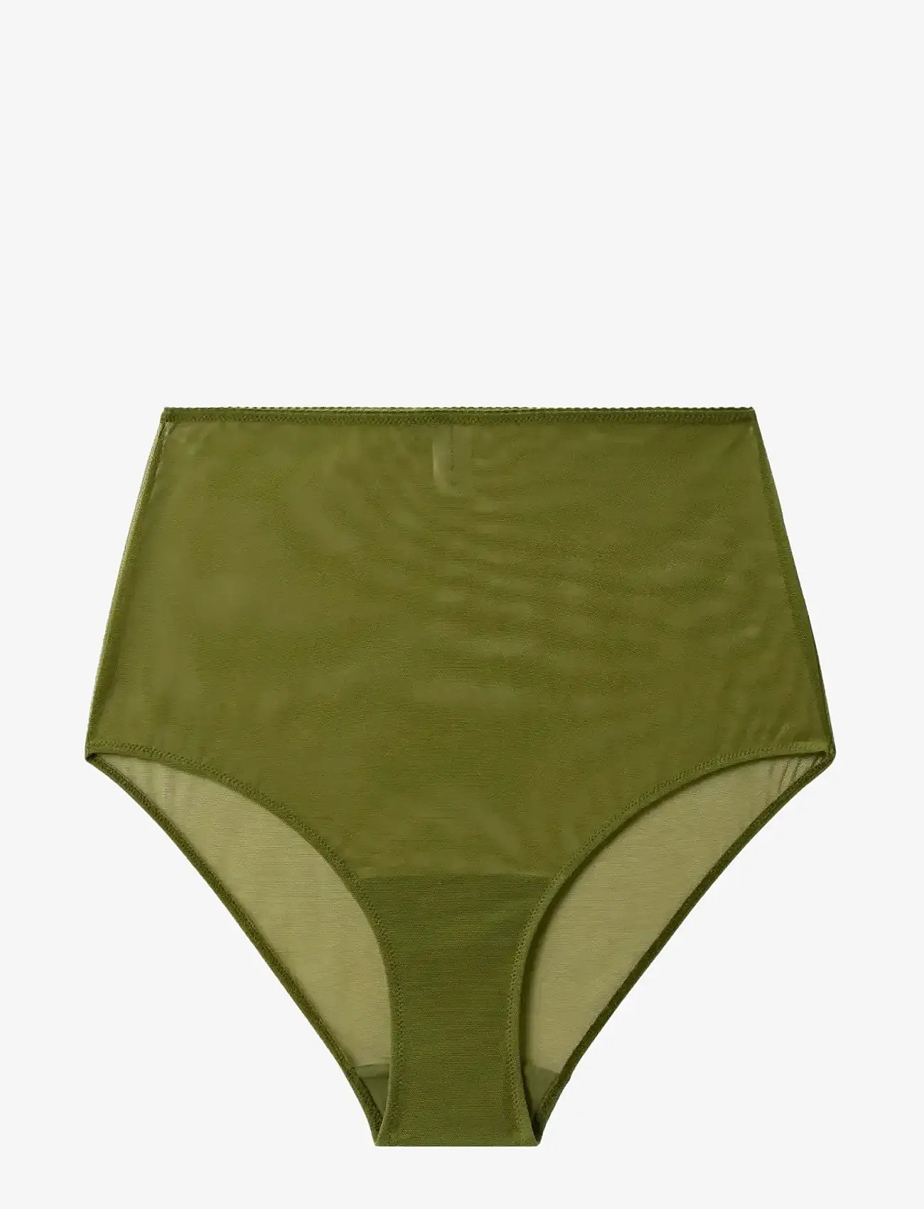 Understatement Underwear - Mesh Highwaist Briefs - midi & maxi slips - olive - 1