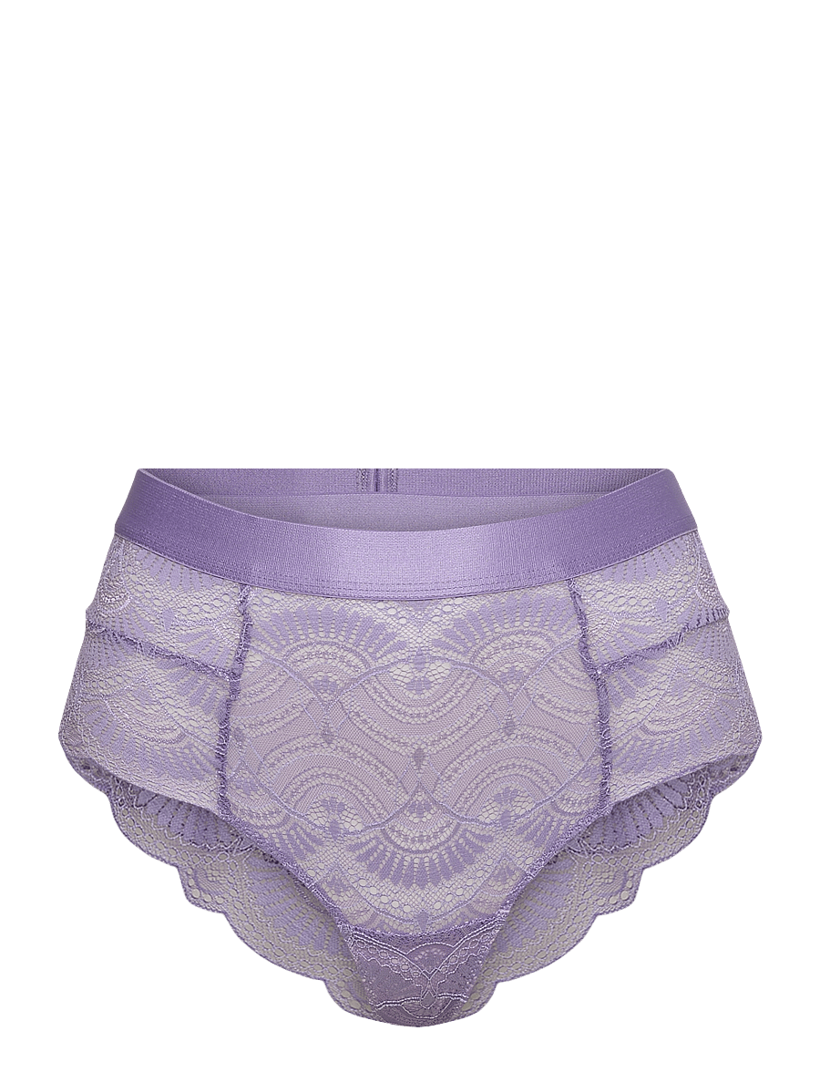 Understatement Underwear - Purple Rain Lace Highwaist String 001 - lavender - 0