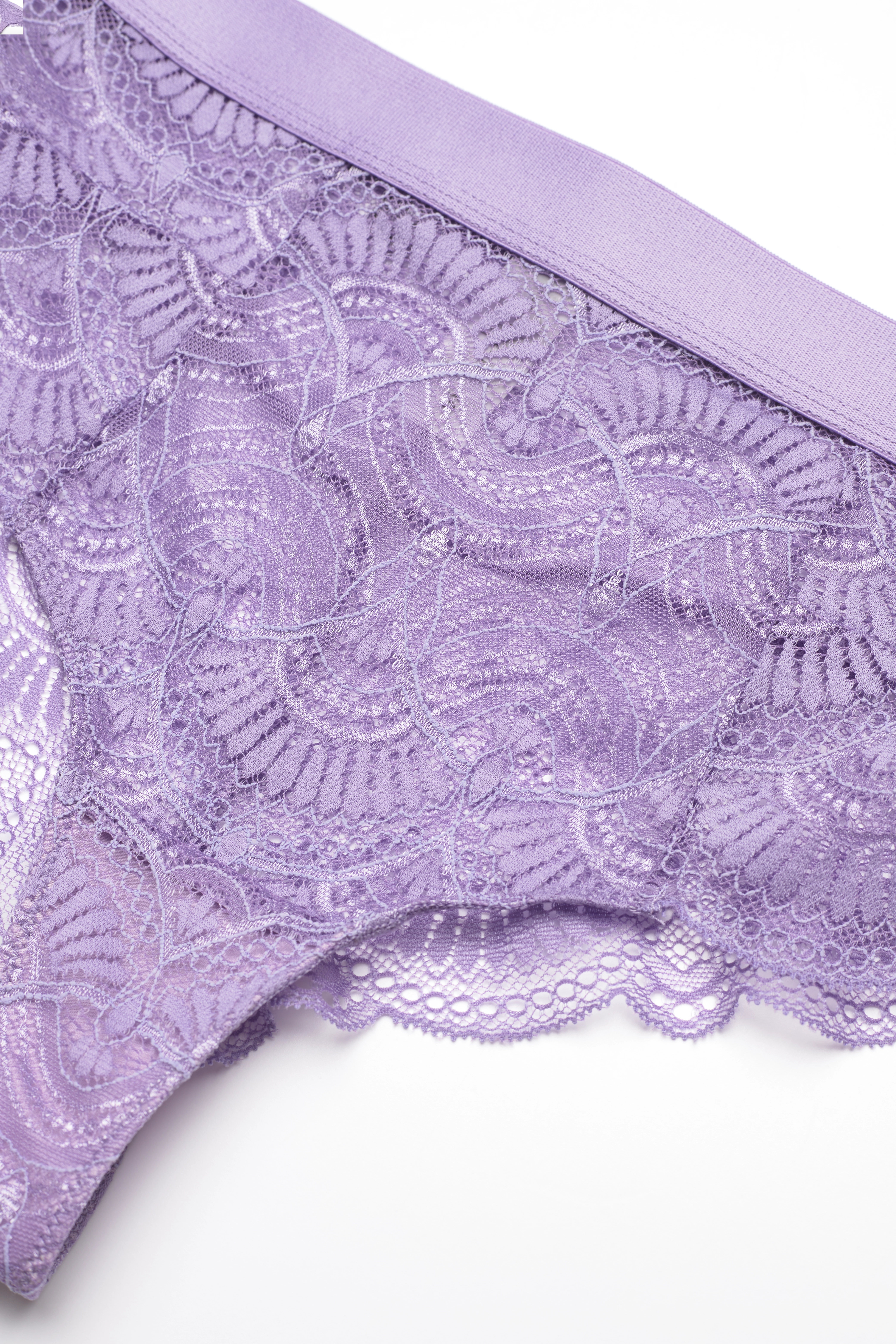 Understatement Underwear - Purple Rain Lace Highwaist String 001 - lavender - 3