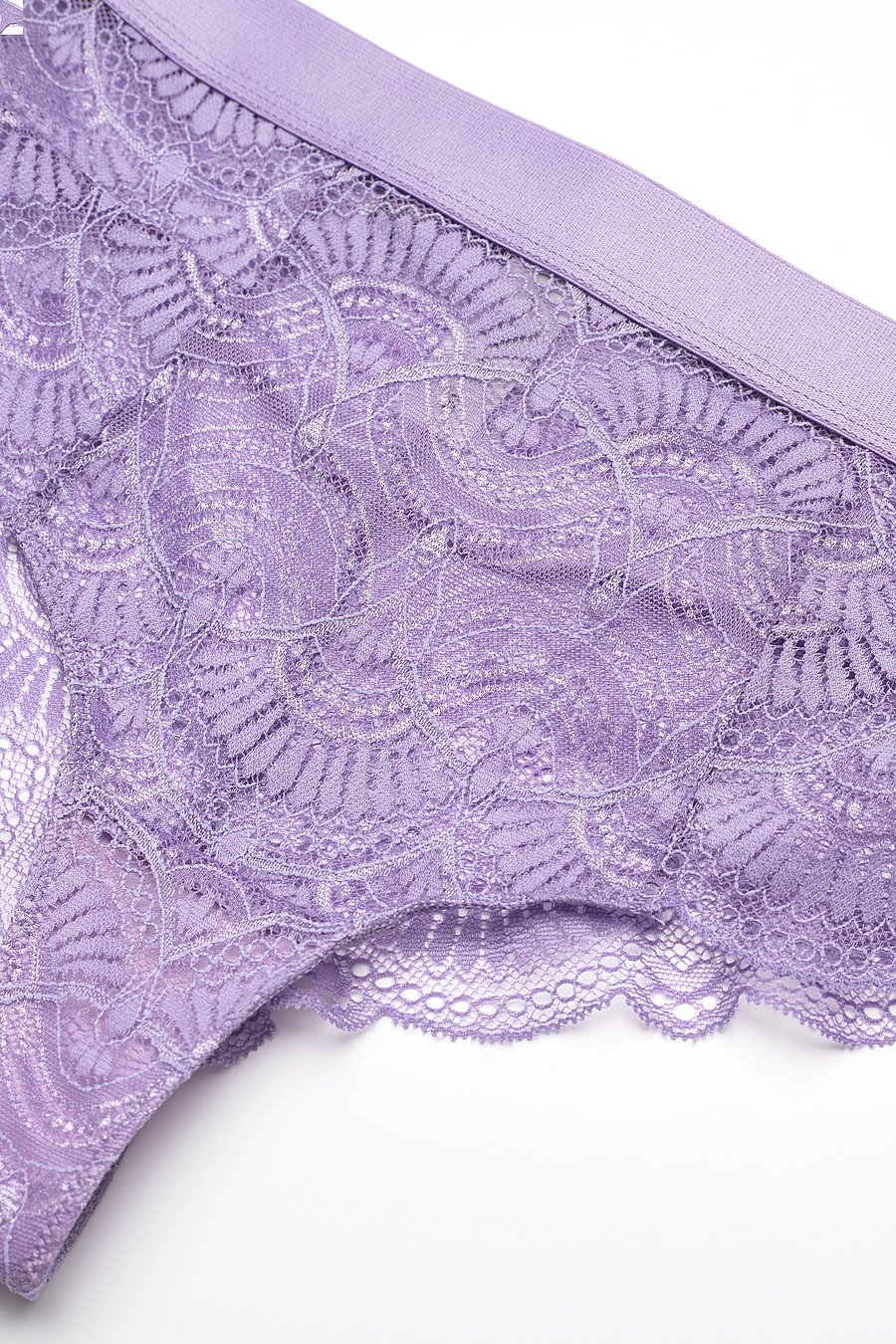 Understatement Underwear - Purple Rain Lace Highwaist String 001 - lavender - 3