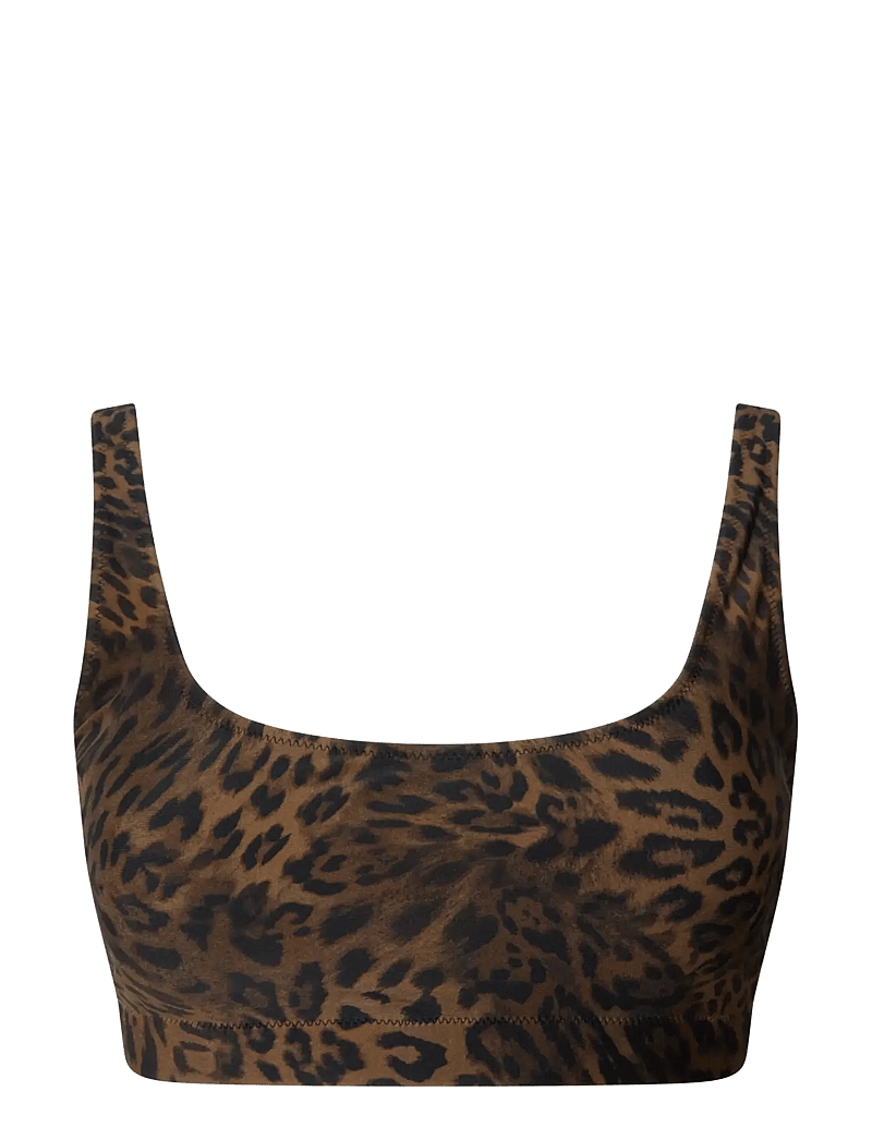 Understatement Underwear - Scoop Adjustable Bikini Top - paelast bikiinide ülaosad - dark leopard - 1