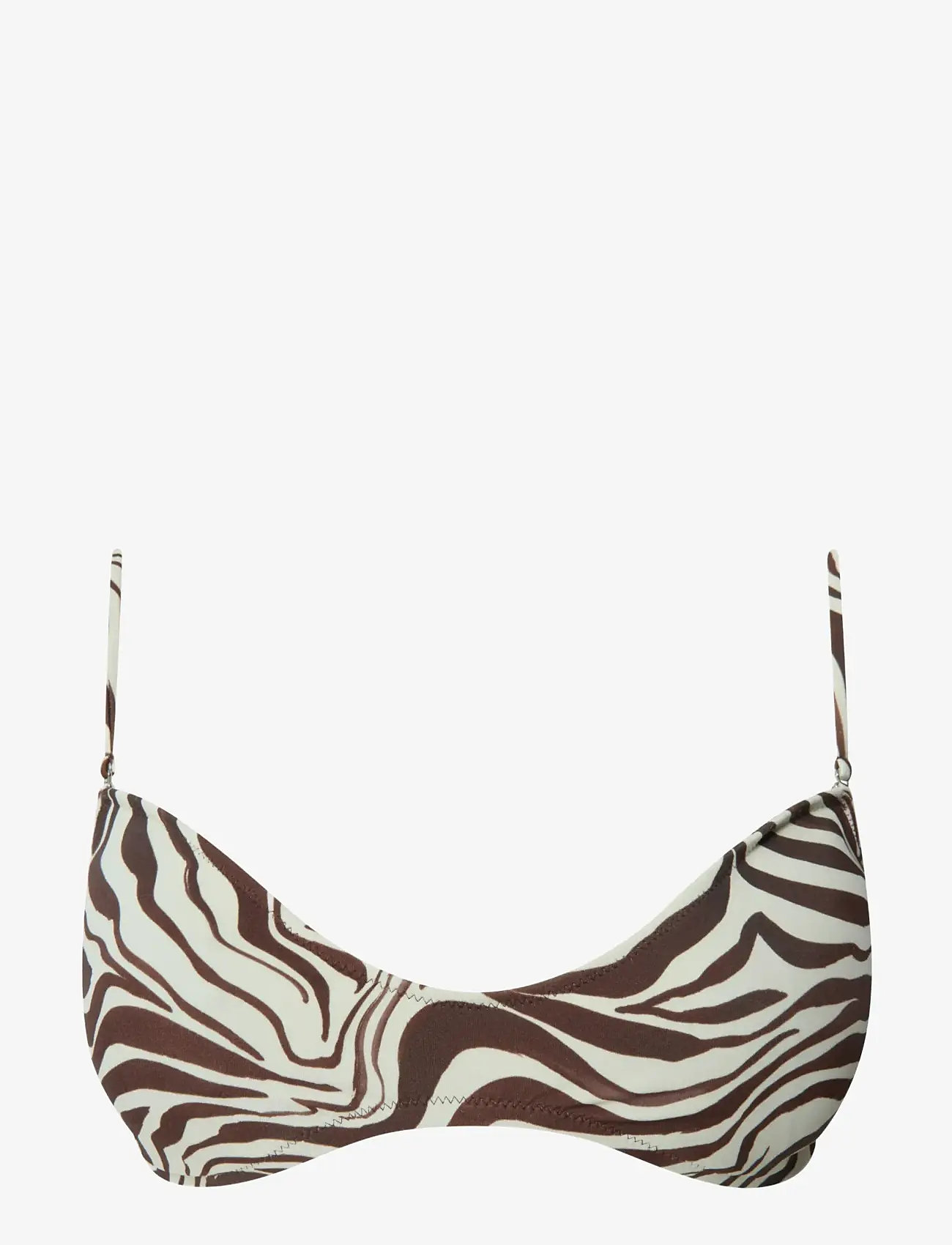 Understatement Underwear - Shaped Bikini Top - trekantsbikinier - zebra - 1