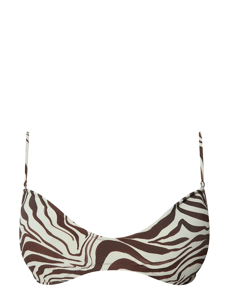 Understatement Underwear - Shaped Bikini Top - trekantsbikinier - zebra - 1