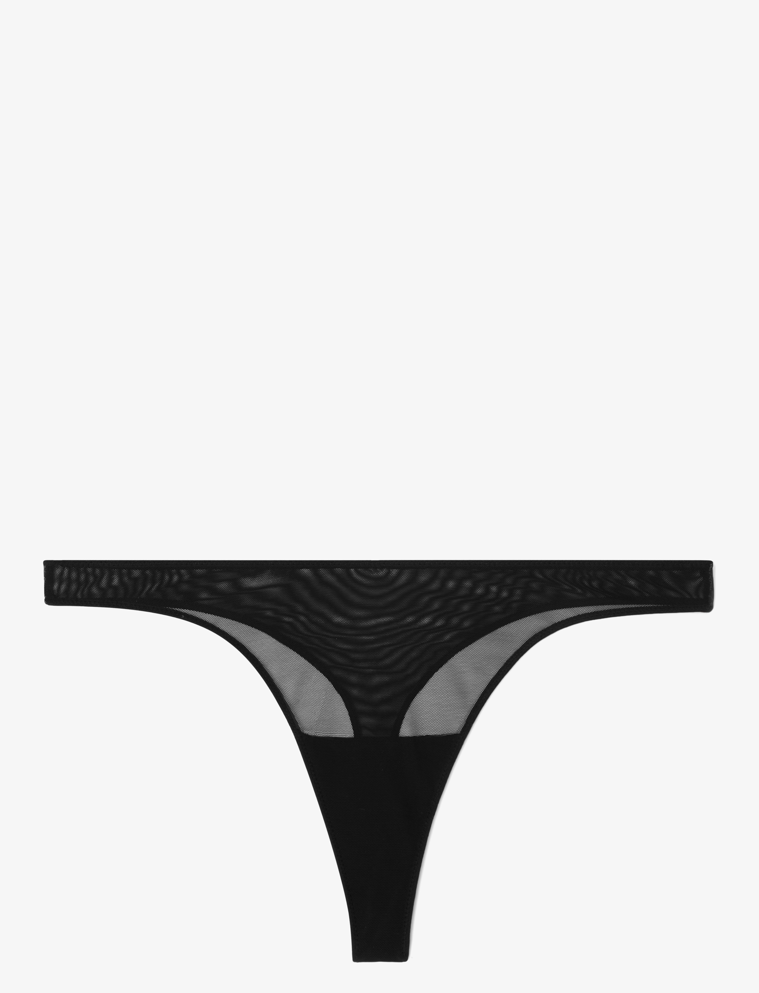 UNDERSTATEMENT Unterwäsche Mesh Stringtanga Schwarz - XXL - Damen