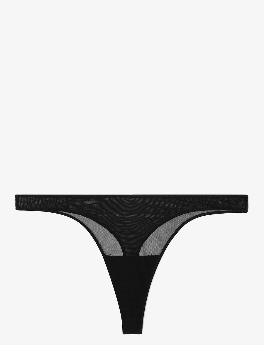 Understatement Underwear - Mesh Thong - tangas - black - 1