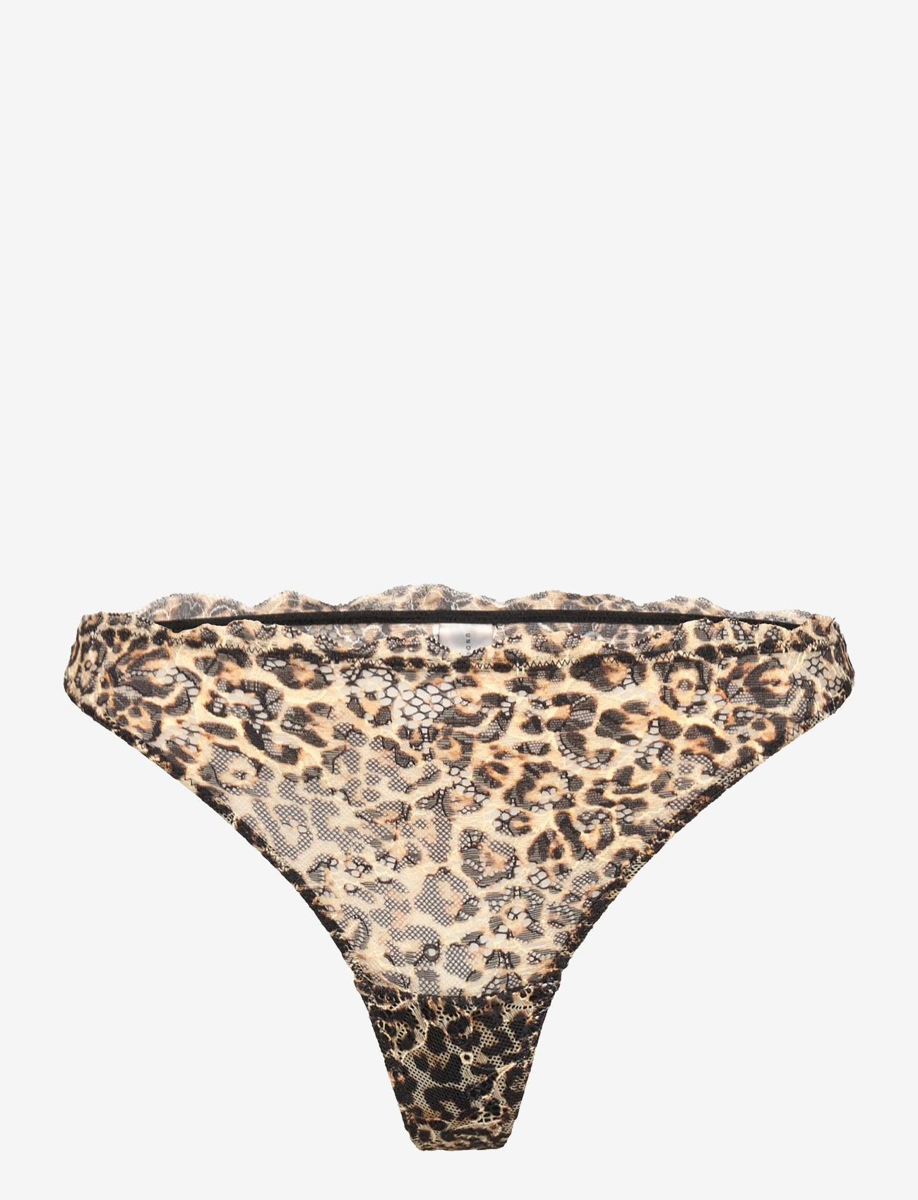 Understatement Underwear - Mesh Thong - string - gold leopard - 1