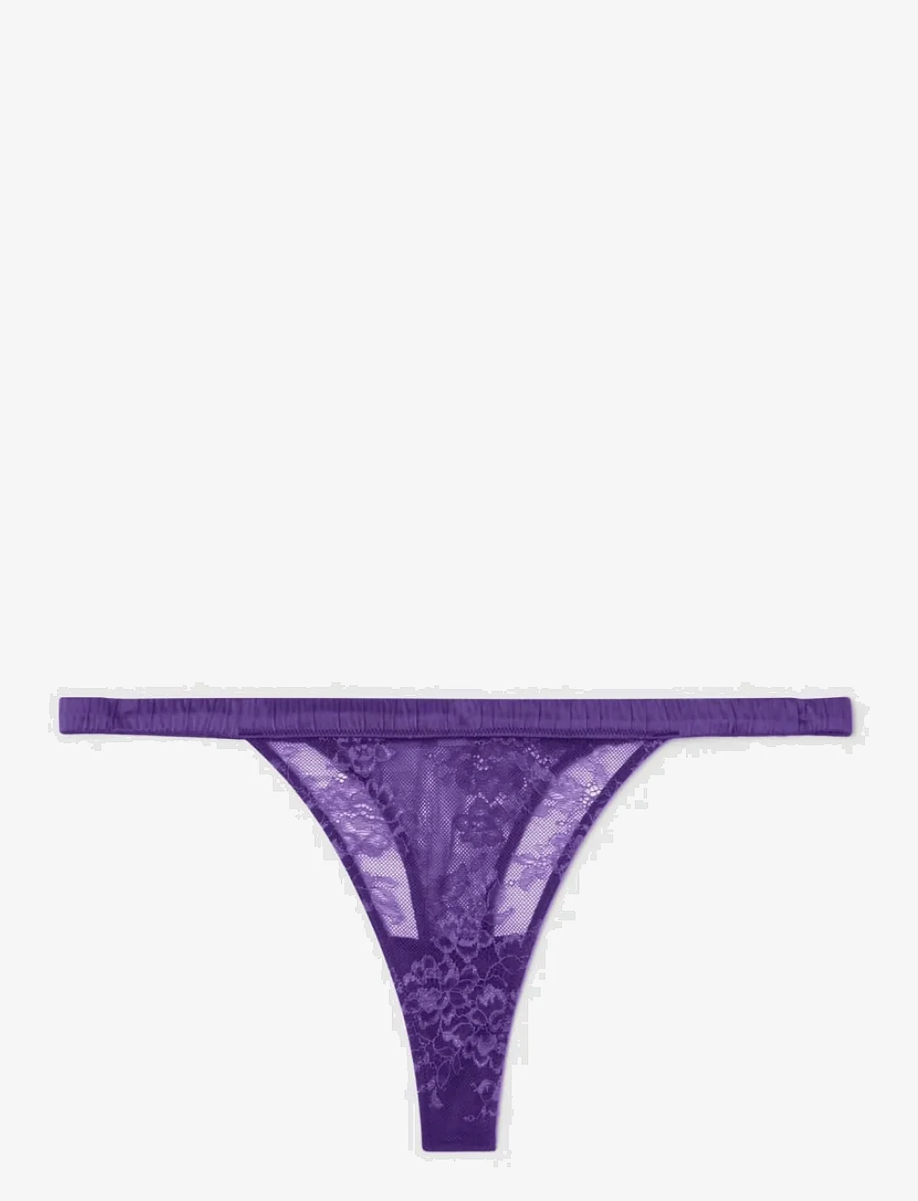 Understatement Underwear - Lace Satin Thong - alhaisimmat hinnat - lilac - 1