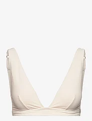 Understatement Underwear - Plunge Bikini Top - trikampio formos bikinio liemenėlės - cream - 0
