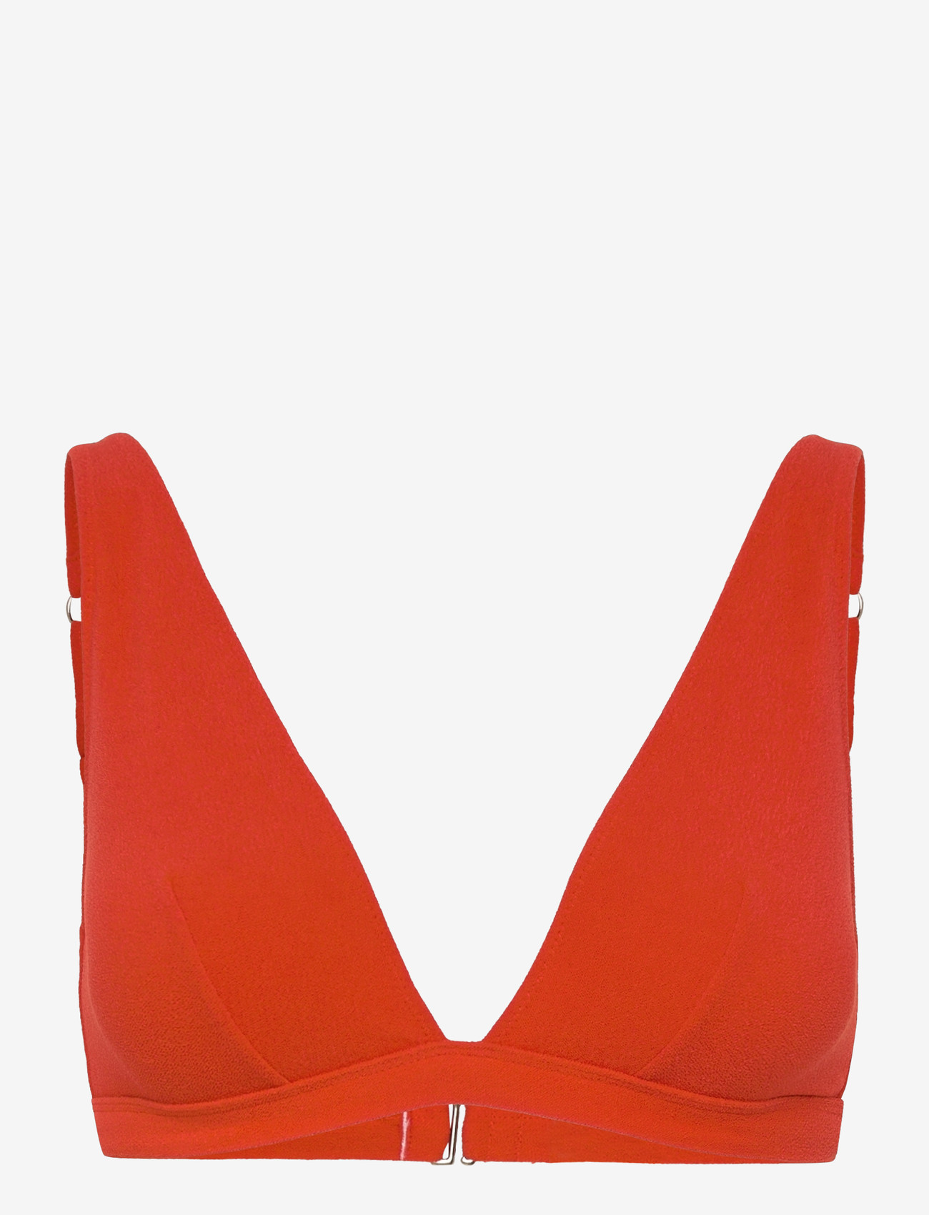 Understatement Underwear - Plunge Bikini Top - triangelformad bikinis - papaya - 0