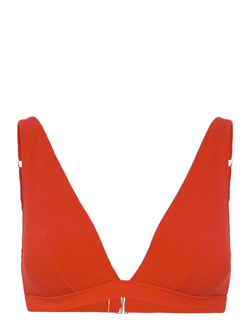 Understatement Underwear - Plunge Bikini Top - triangelformad bikinis - papaya - 0