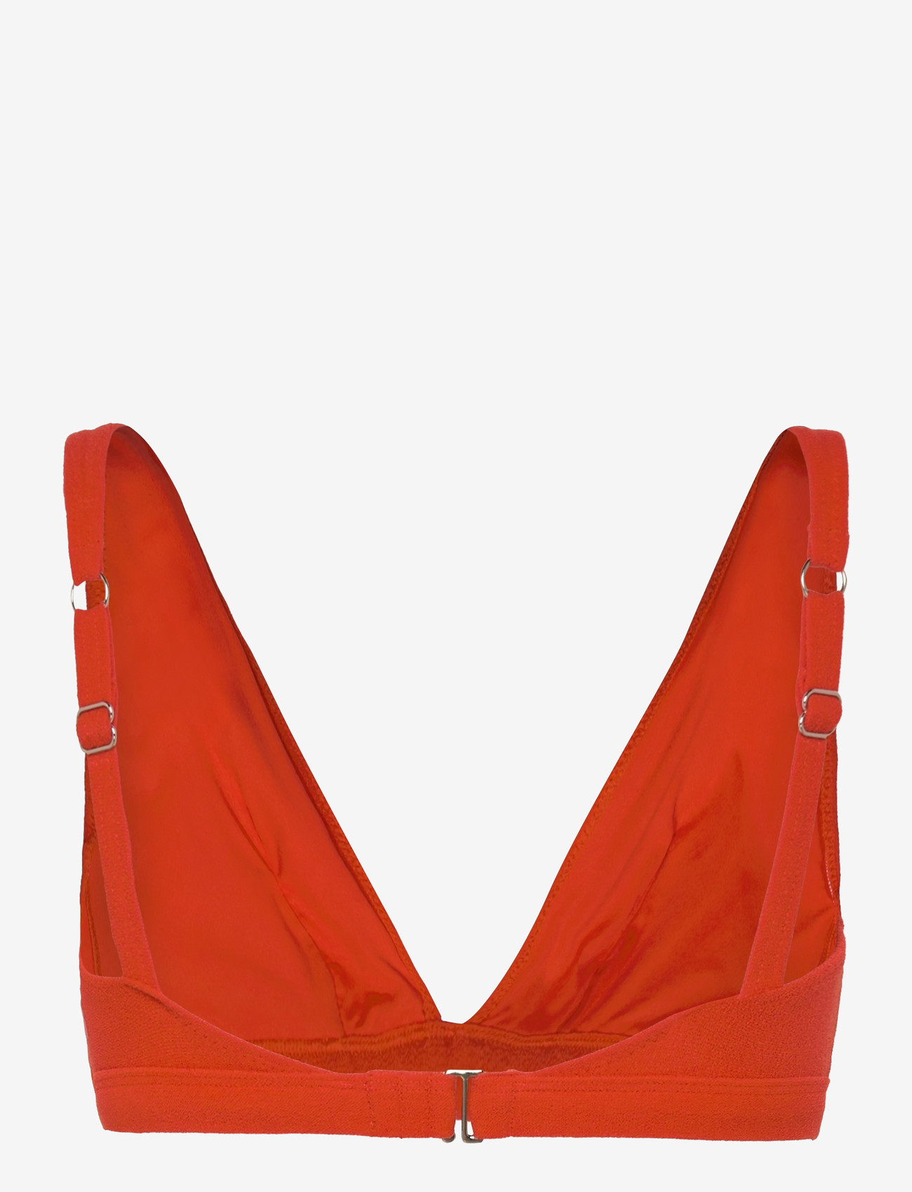 Understatement Underwear - Plunge Bikini Top - triangelformad bikinis - papaya - 1