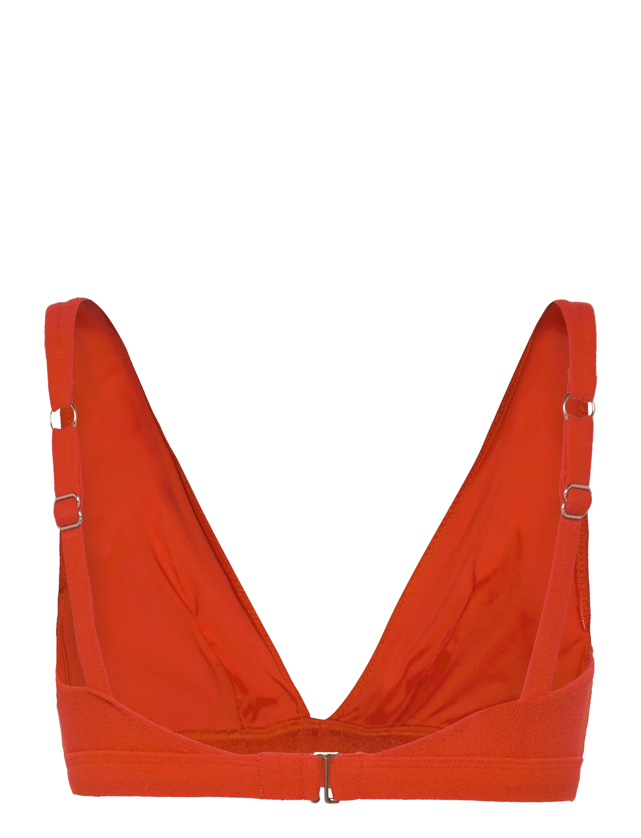 Understatement Underwear - Plunge Bikini Top - triangelformad bikinis - papaya - 1