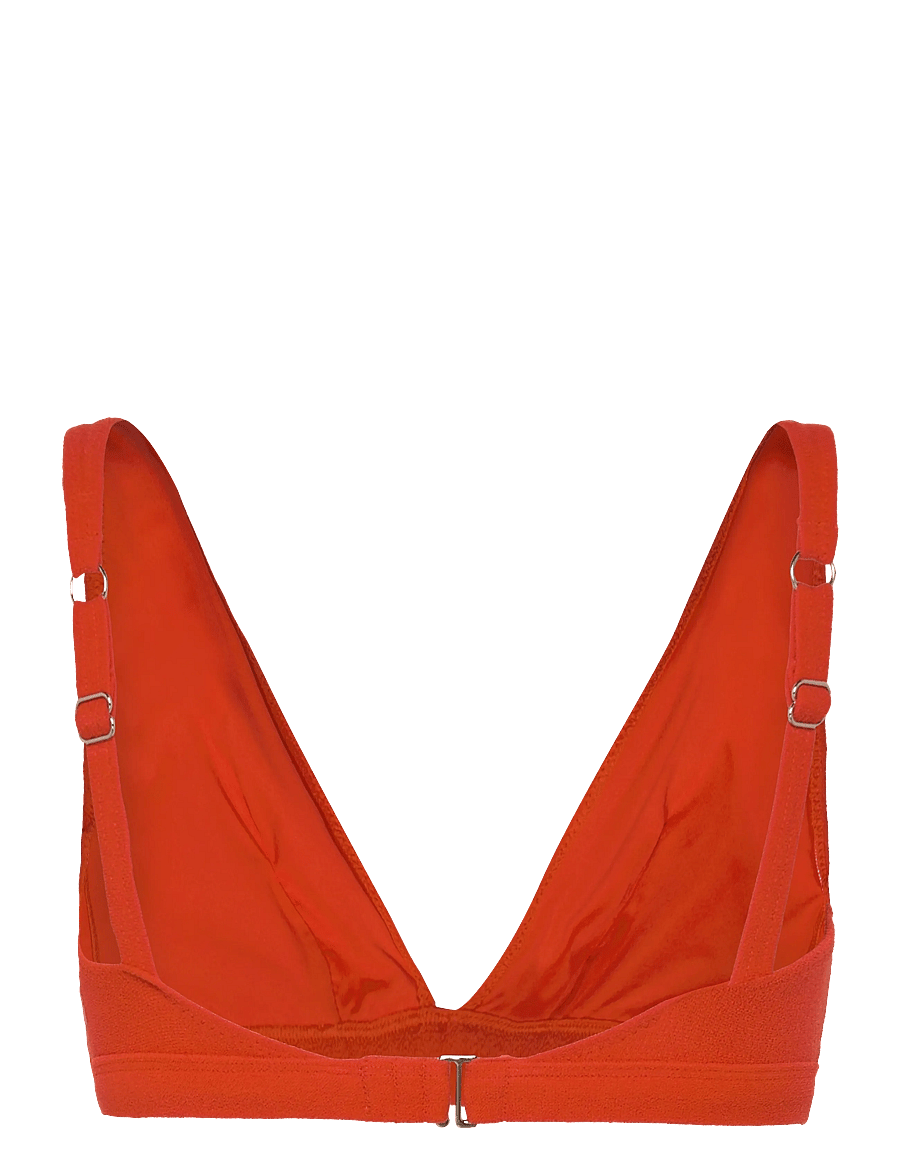 Understatement Underwear - Plunge Bikini Top - triangelformad bikinis - papaya - 1