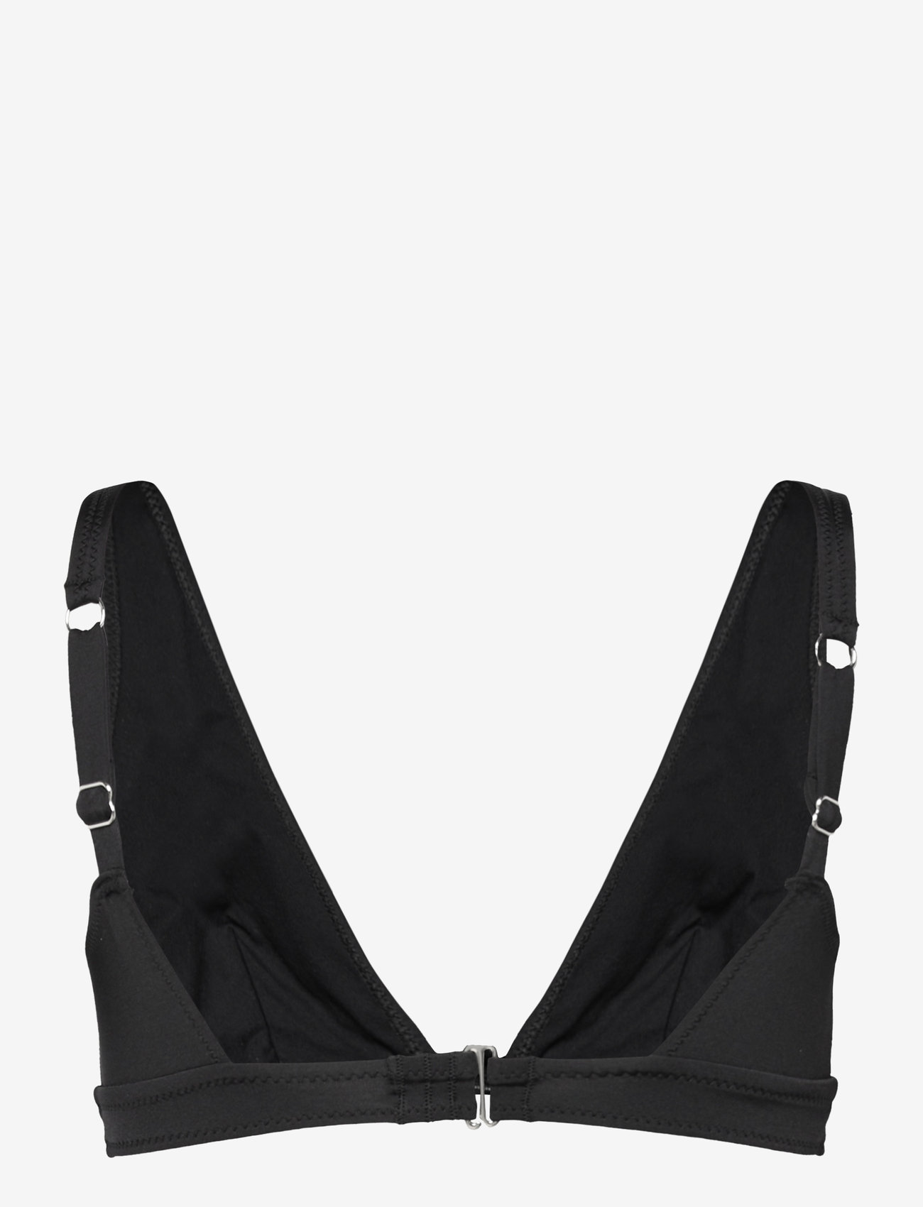 Understatement Underwear - Plunge Bikini Top - trekant-bikinis - shiny black - 2