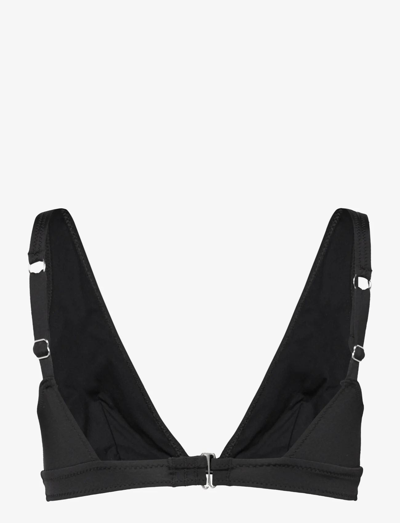 Understatement Underwear - Plunge Bikini Top - trikampio formos bikinio liemenėlės - shiny black - 1