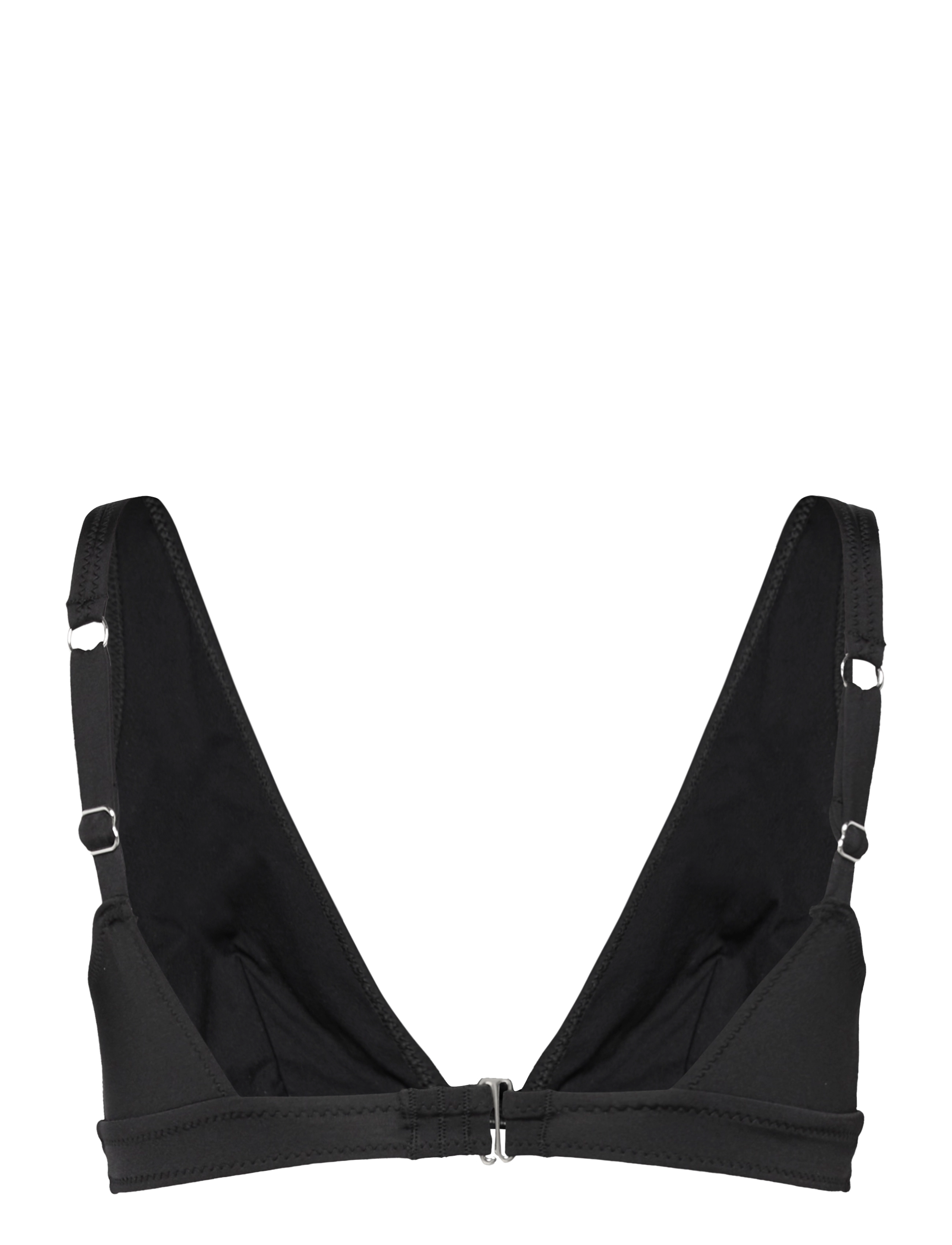 Understatement Underwear - Plunge Bikini Top - dreieck-bikini-oberteile - shiny black - 2