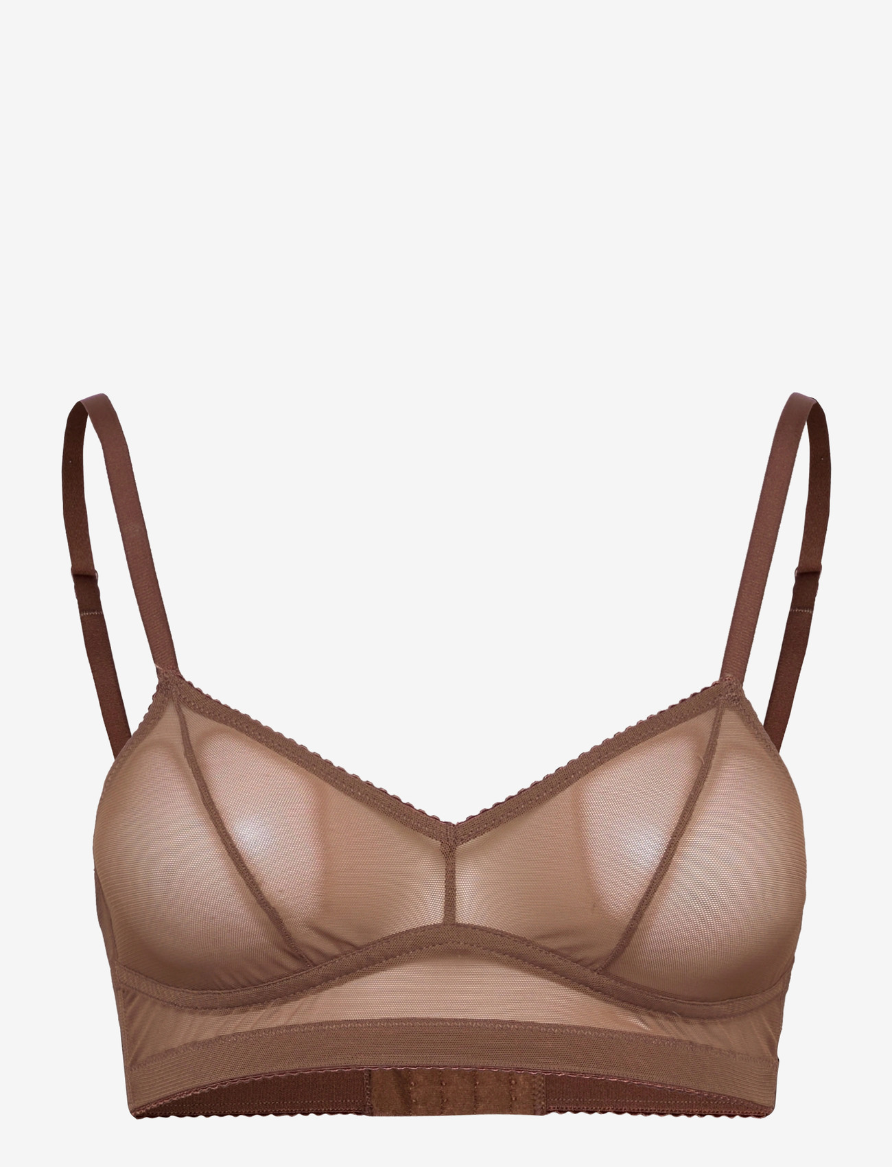 Understatement Underwear - Mesh Balconette - balconette bras - mocha - 1