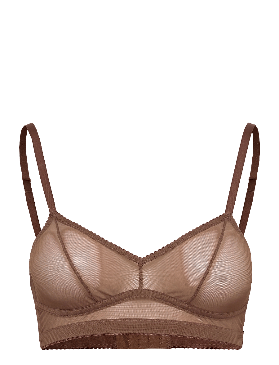 Understatement Underwear - Mesh Balconette - balconette-liivit - mocha - 1