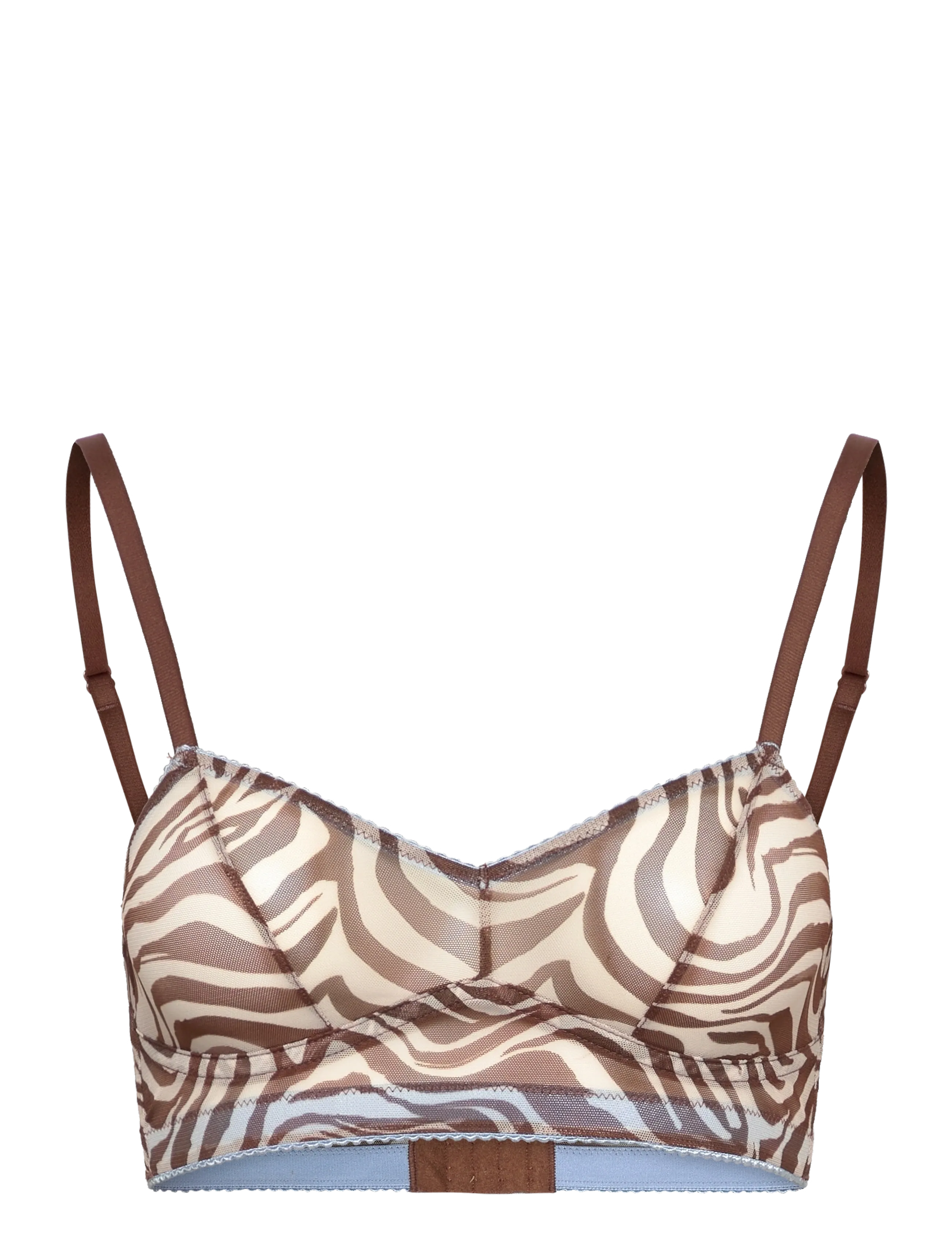 Understatement Underwear Mesh Balconette - Rinnahoidjad - ZEBRA / brown