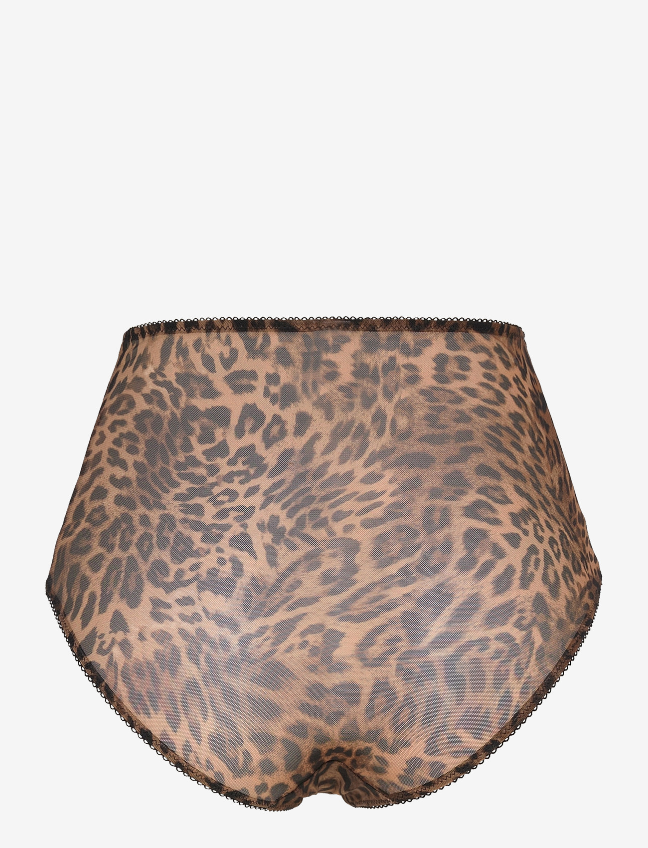 Understatement Underwear - Mesh Highwaist Briefs - midi & maxi trusser - dark leopard - 2