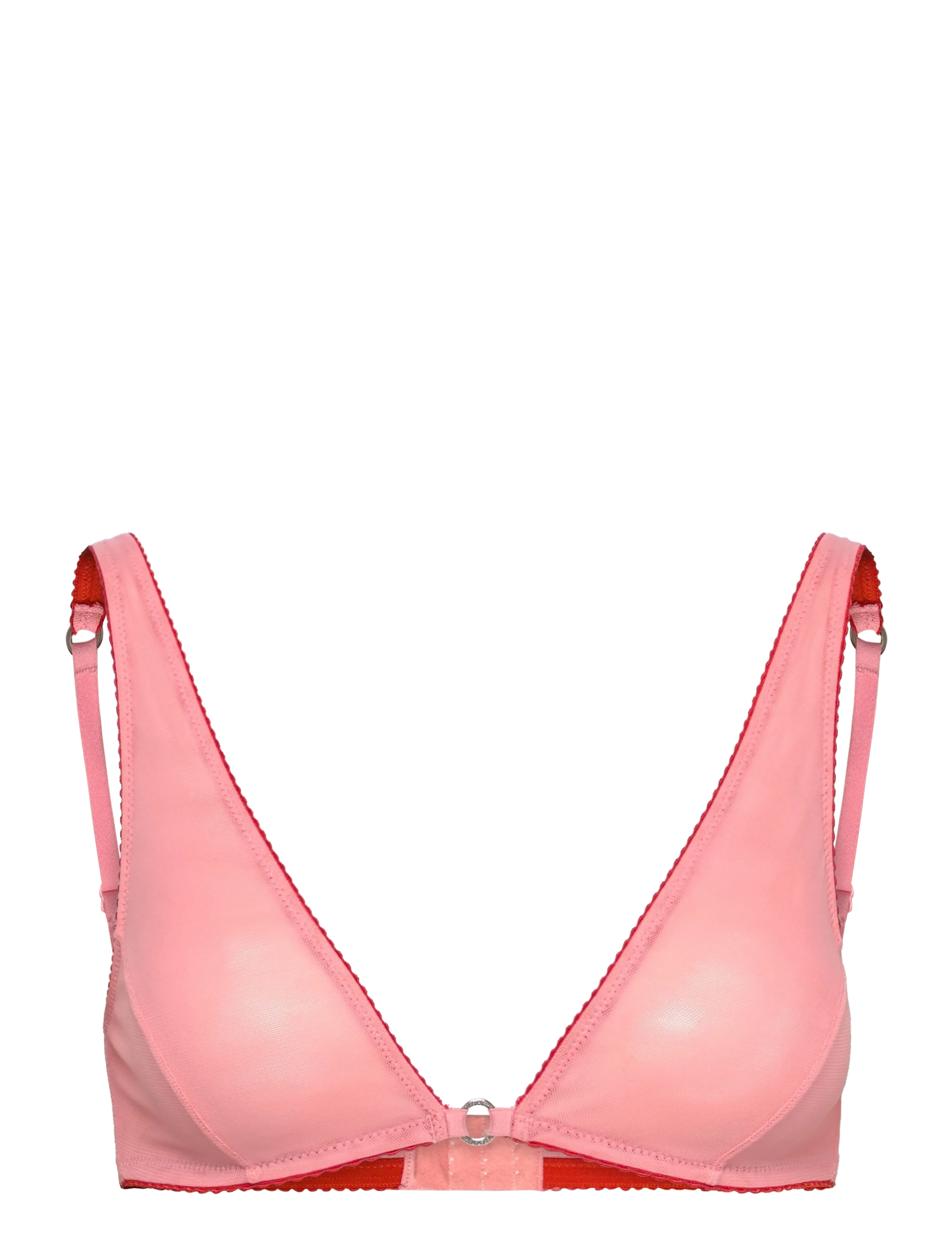 Understatement Underwear Mesh Ring Plunge Bralette - Rinnahoidjad - PEACH ROSE / pink/rose