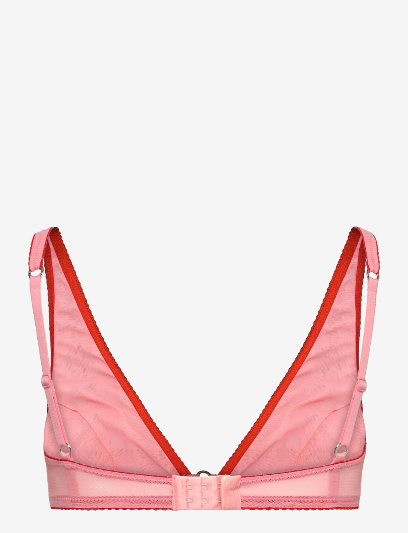 Understatement Underwear - Mesh Ring Plunge Bralette - plunge rinnahoidjad - peach rose - 2