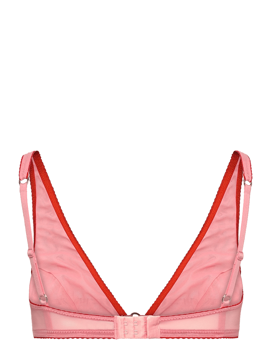 Understatement Underwear - Mesh Ring Plunge Bralette - bh'er - peach rose - 2