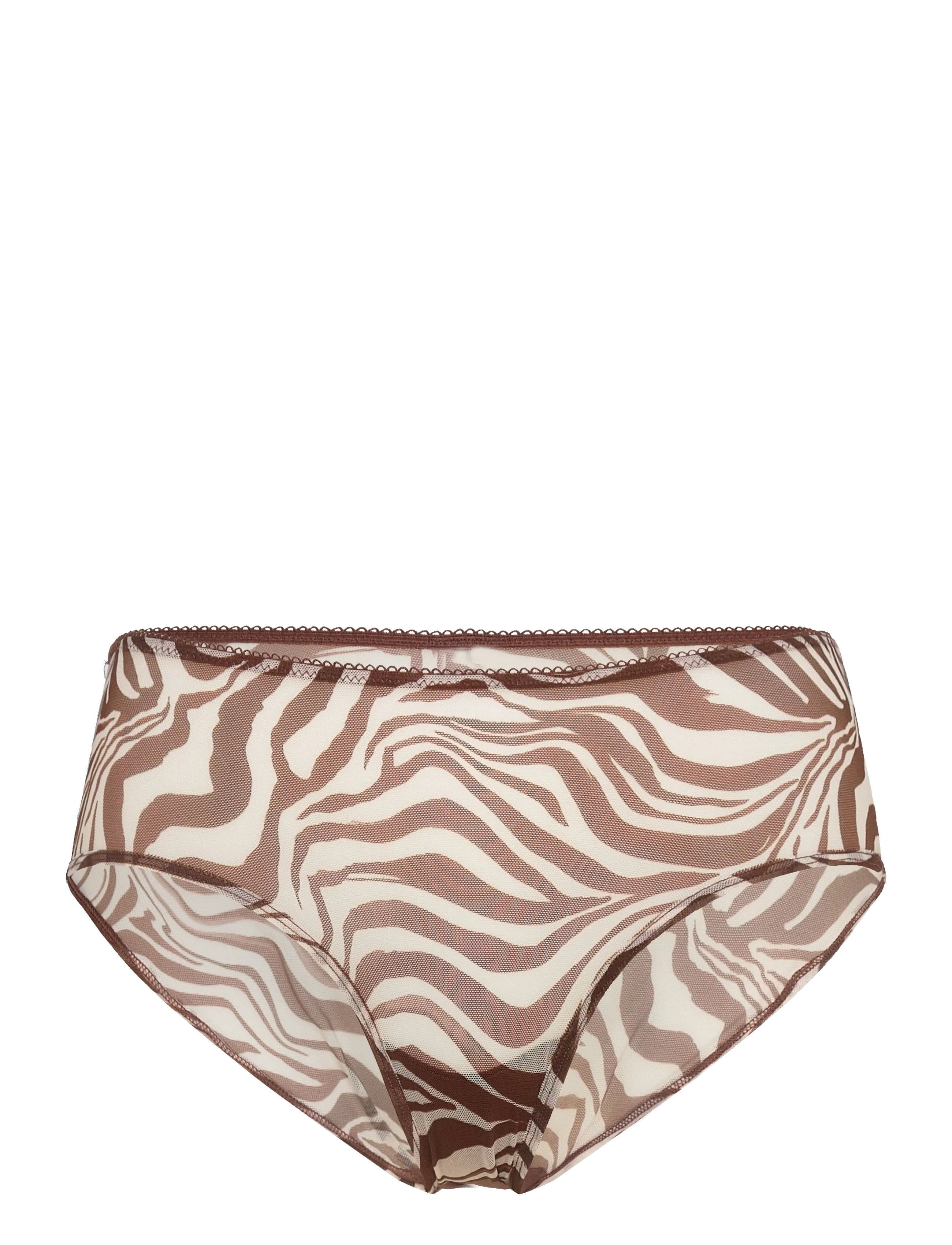 Understatement Underwear Mesh Hipster - Pesu - ZEBRA / brown
