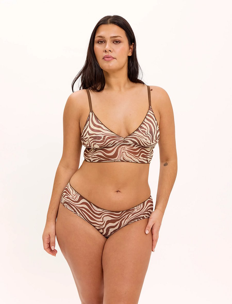 Understatement Underwear - Mesh Hipster - zebra - 0