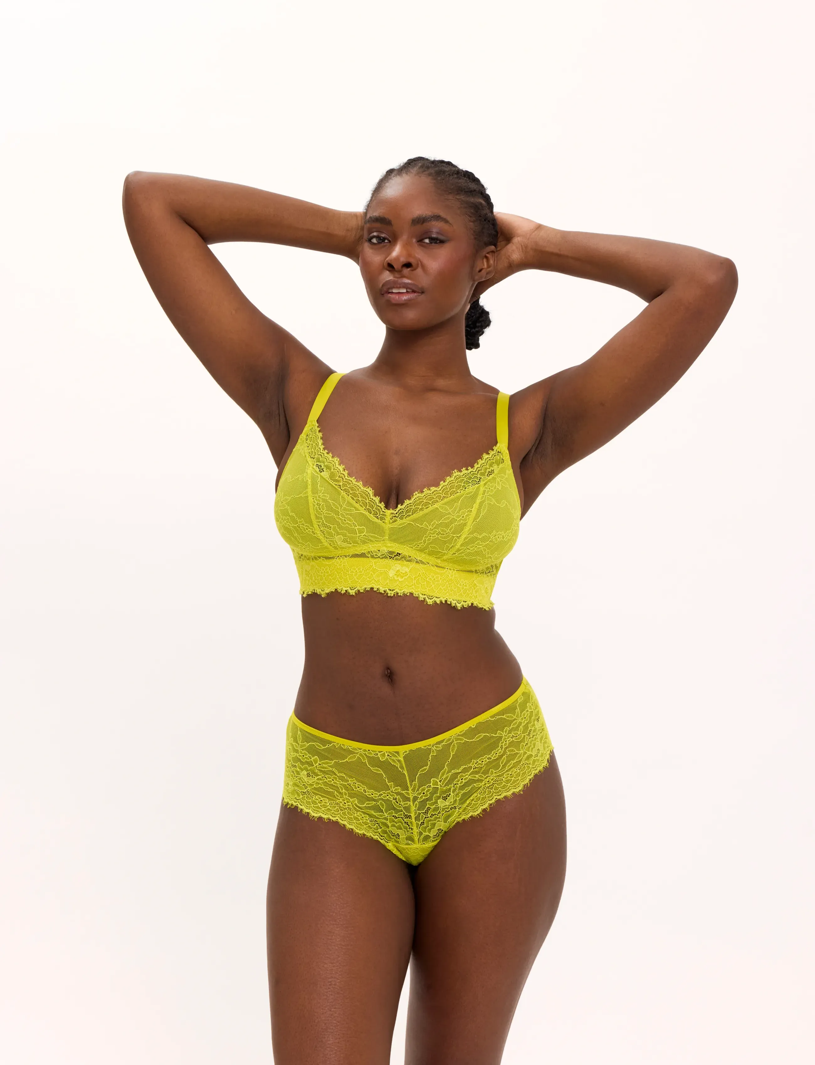 Understatement Underwear Lace Hipster - Understatement Underwear - CITRUS BLOOM / yellow