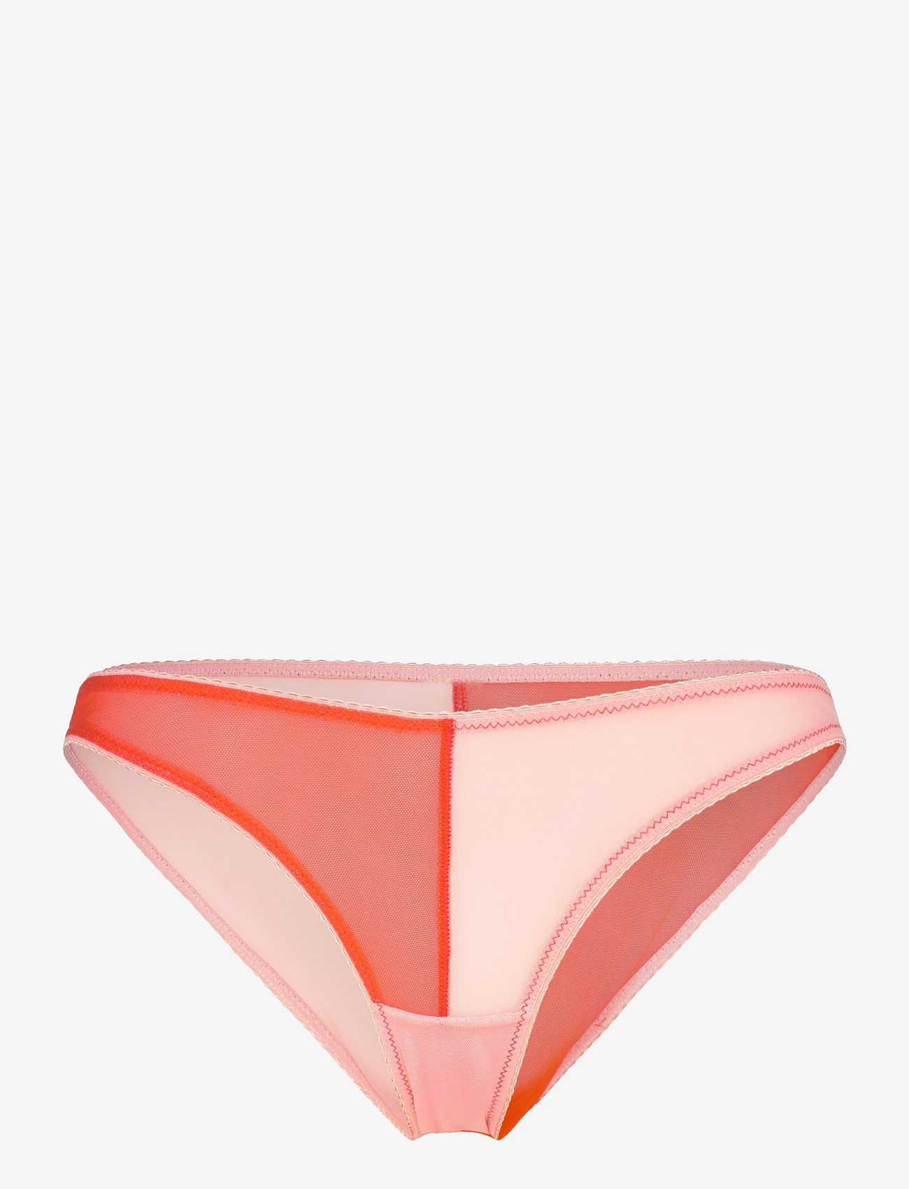 Understatement Underwear - Mesh Two-Tone Bikini Brief - püksikud - fiery red/peach rose - 1