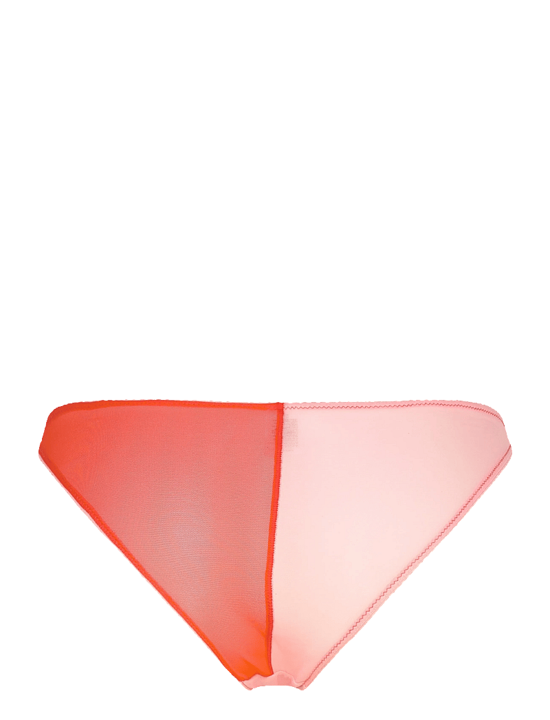 Understatement Underwear - Mesh Two-Tone Bikini Brief - püksikud - fiery red/peach rose - 2