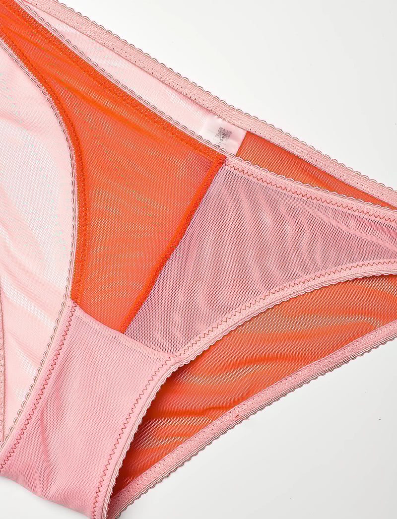 Understatement Underwear - Mesh Two-Tone Bikini Brief - püksikud - fiery red/peach rose - 5