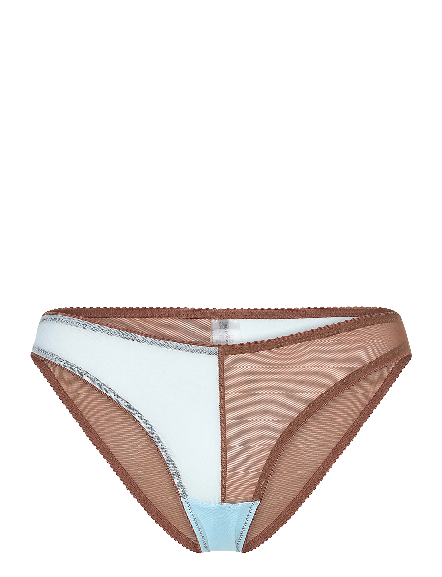 Understatement Underwear - Mesh Two-Tone Bikini Brief - klassiset alushousut - sky/mocha - 1
