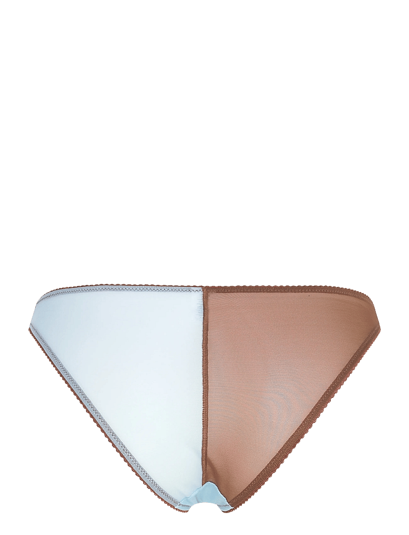 Understatement Underwear - Mesh Two-Tone Bikini Brief - modetrends - sky/mocha - 2