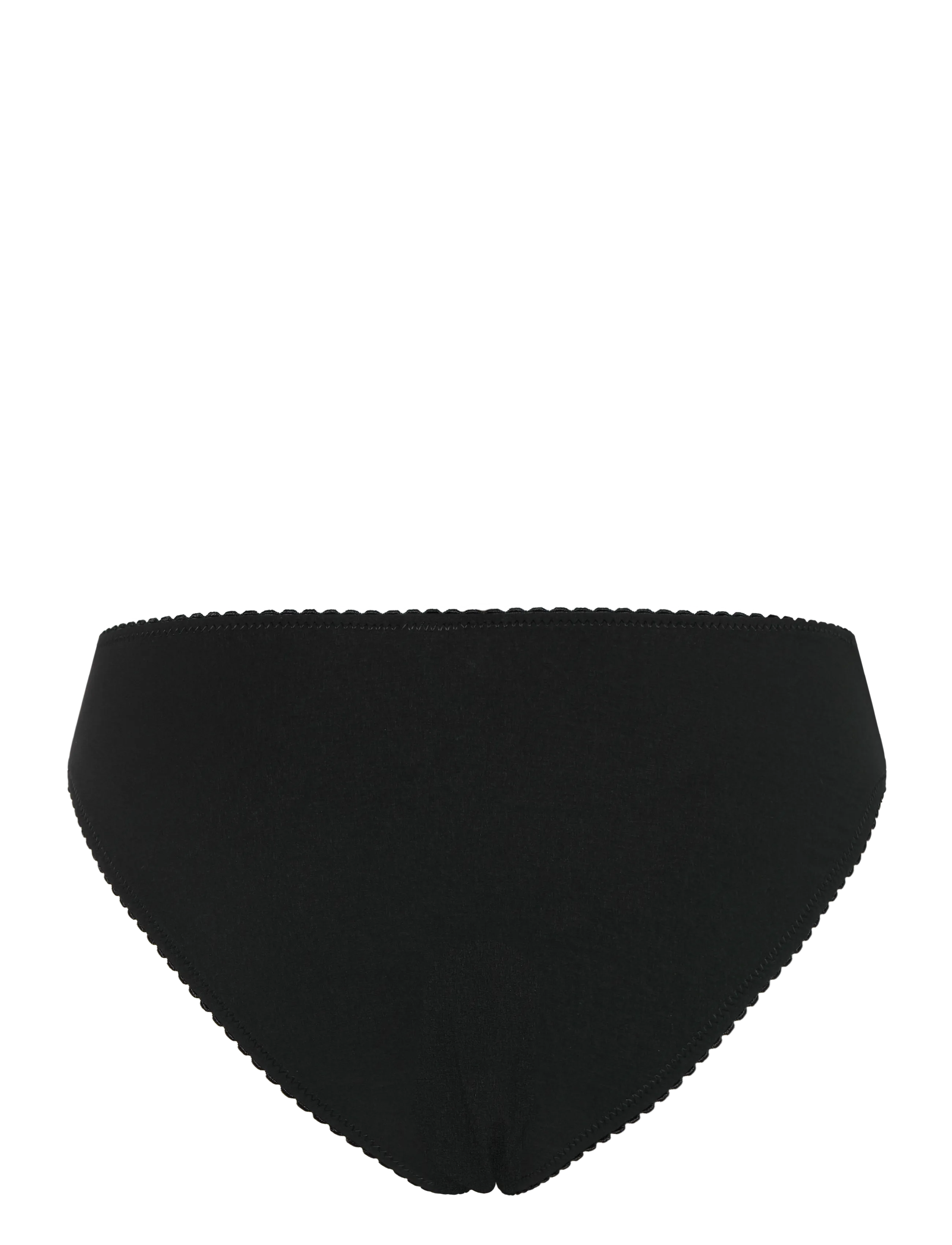 Understatement Underwear - Opaque Mesh Midi Briefs - modetrends - black - 2