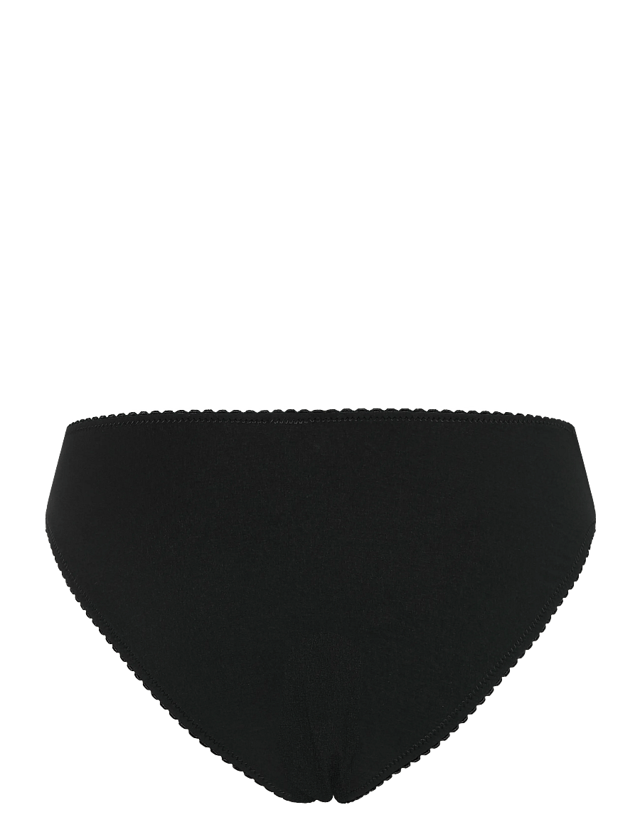 Understatement Underwear - Opaque Mesh Midi Briefs - modetrends - black - 2