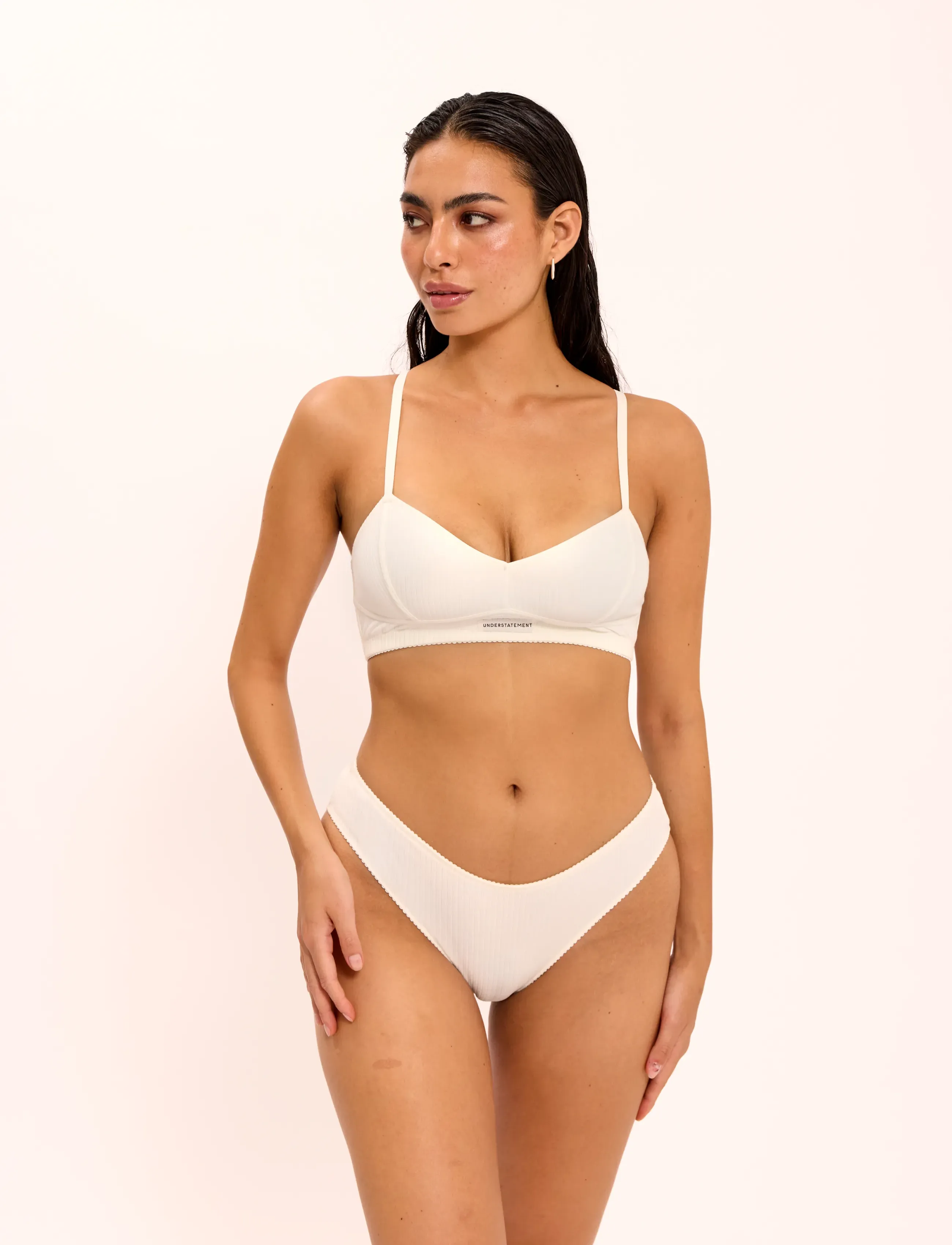 Understatement Underwear - Cotton Balconette - cream - 0