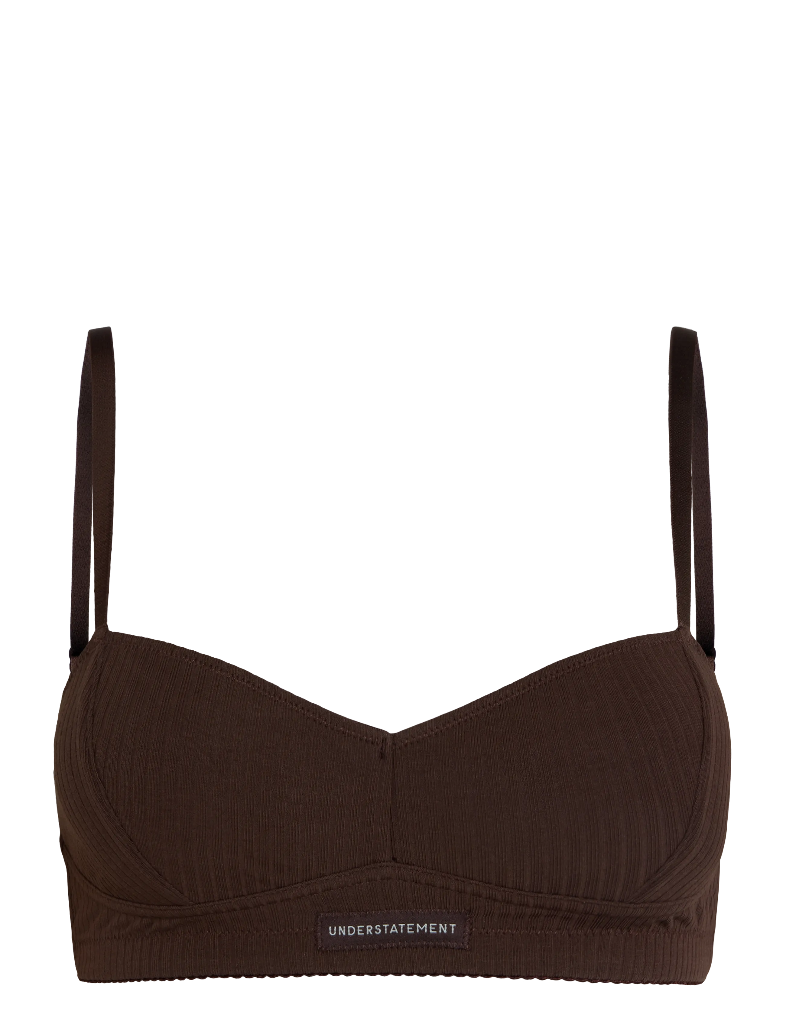 Understatement Underwear Cotton Balconette - Modetrender - COFFEE / brown