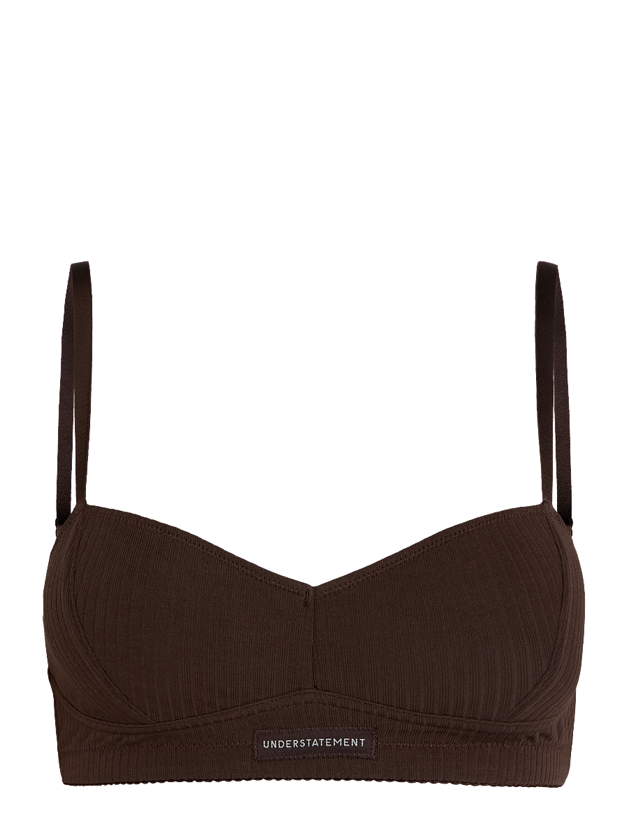 Understatement Underwear - Cotton Balconette - bügellose bhs - coffee - 1